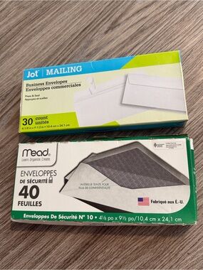 Jot & Mead White Envelopes